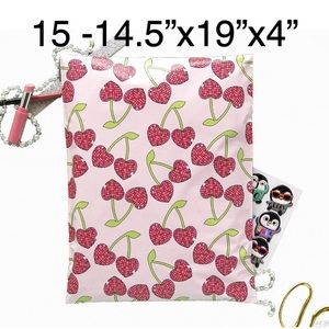 4/$20 -15🍒Disco Cherries Poly Mailers 14.5”x19”x4”